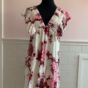 Knee length Floral Shift Dress Size M